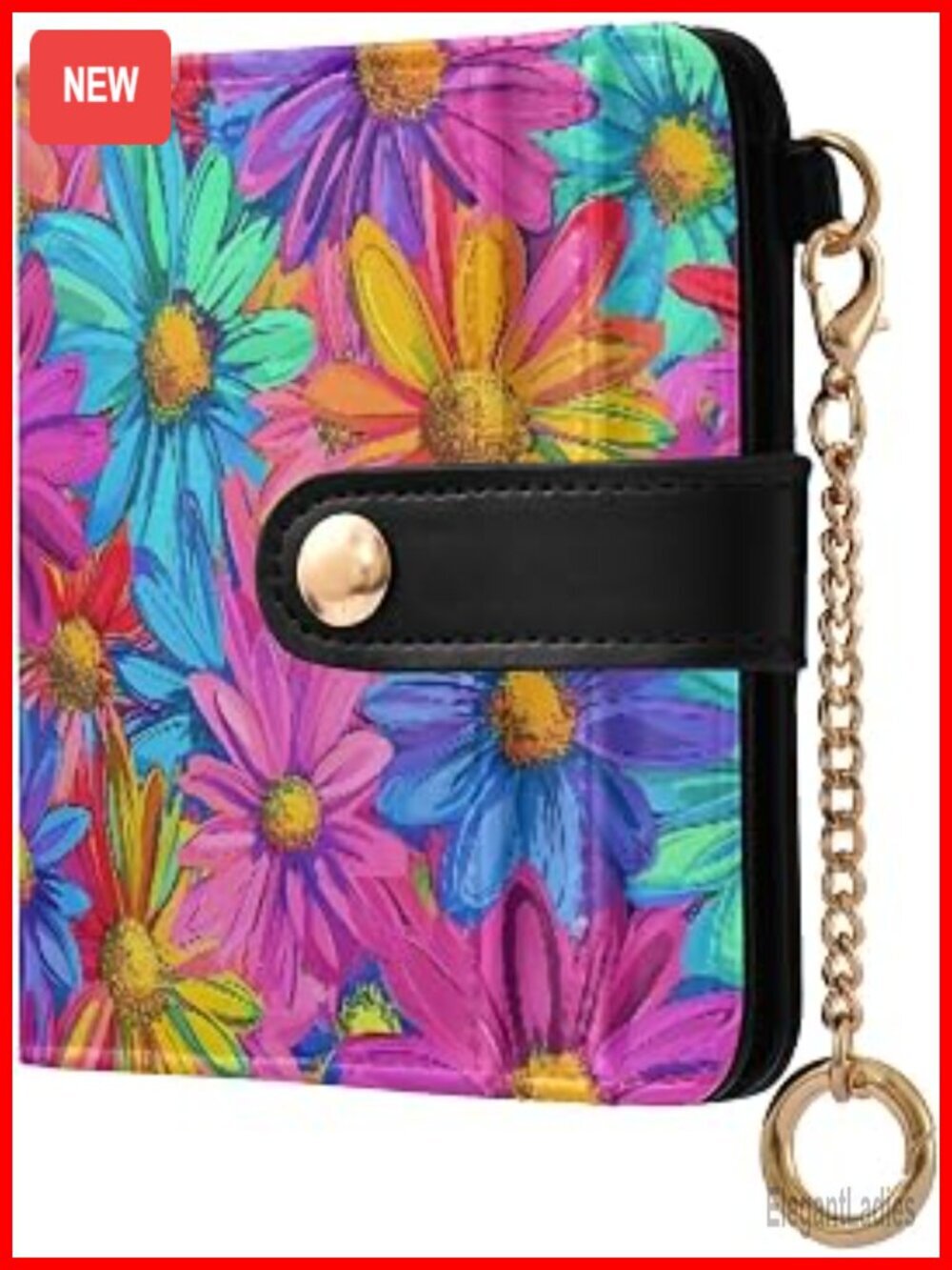 Bifold RFID Blocking Slim Wallet with Zipper Coin Pocket